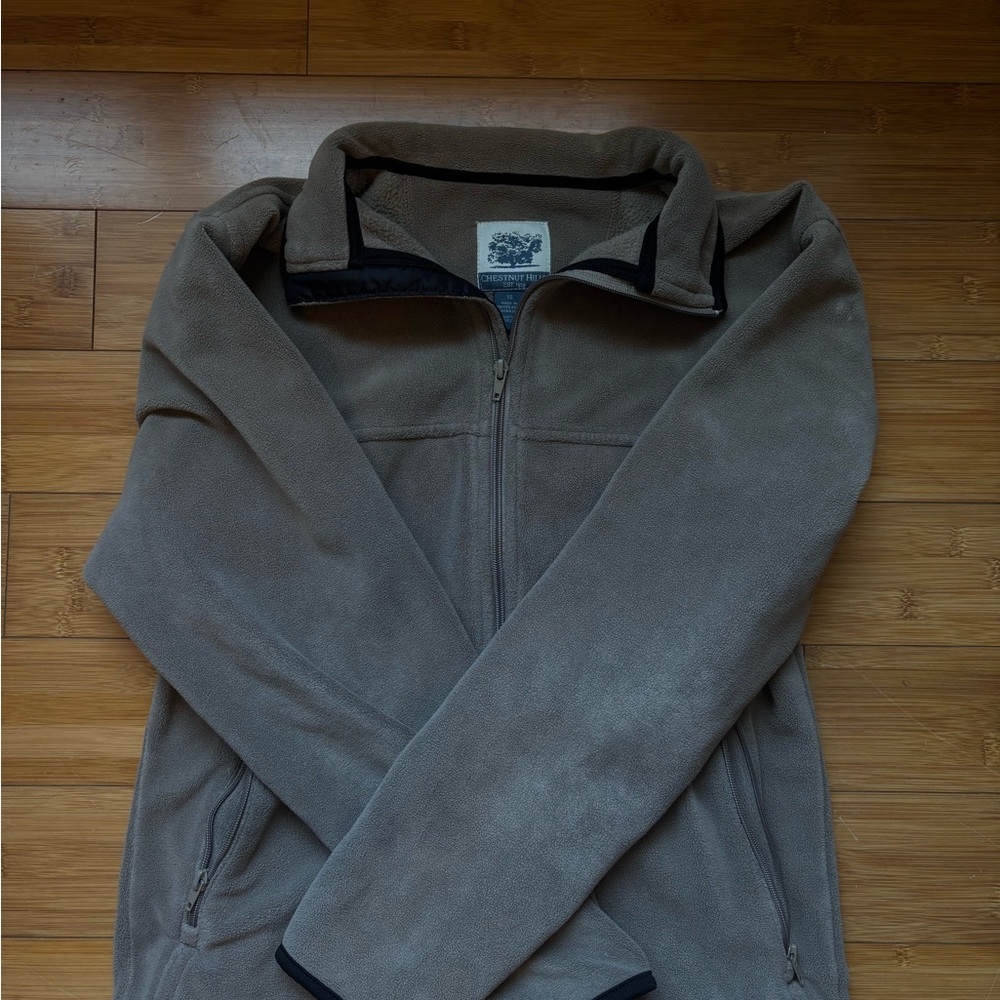 Eddie Bauer Tan Fleece Jacket